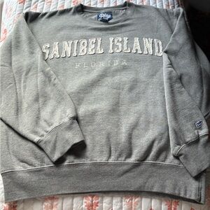 Blue 84 Gray Sanibel Island Crewneck Sweatshirt